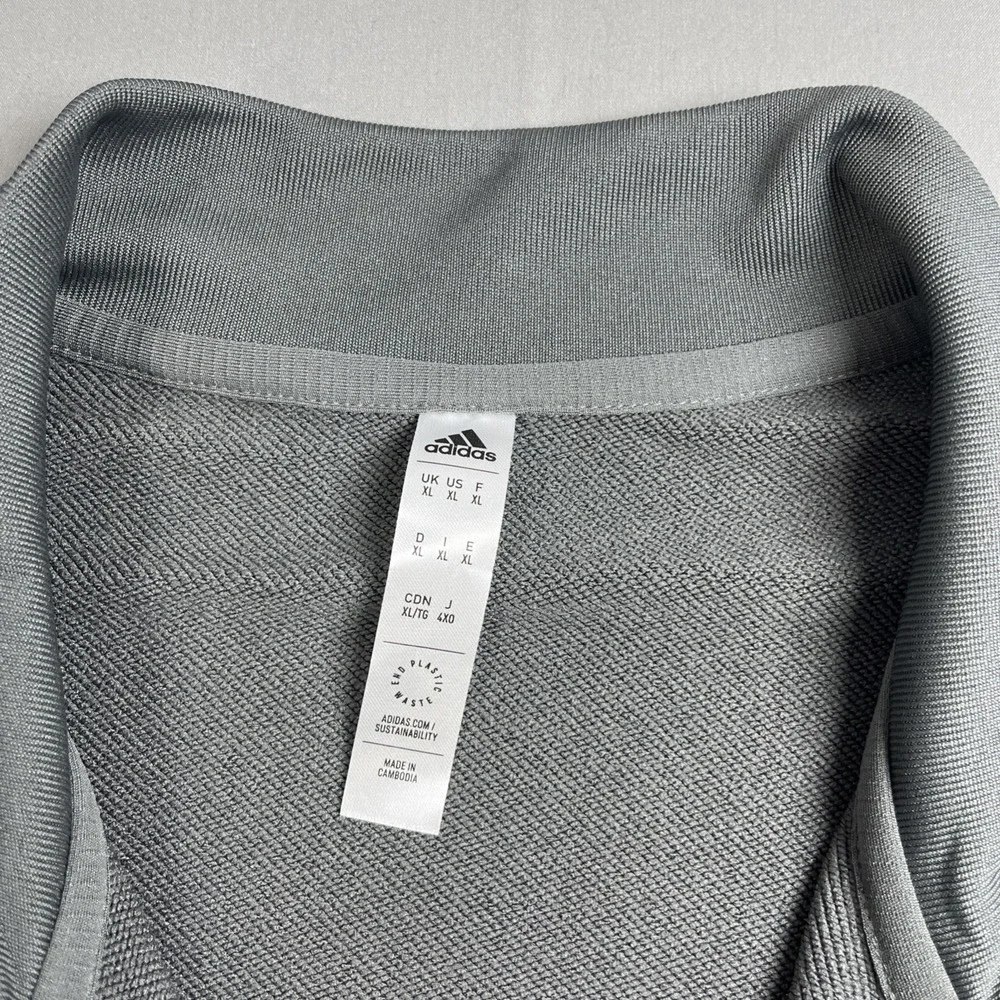 Sting Adidas Mens 1/4 Zip Condivo 22 Soccer Training Track Pullover Gray XL